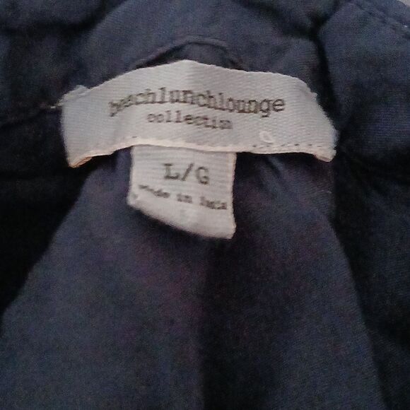 Beachlunchlounge blue tie dye button down shirt  Sz L EUC - Picture 7 of 7